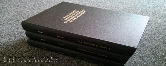 Online dissertation printing